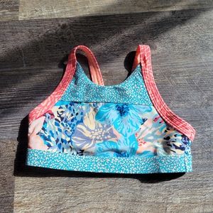Athleta floral sports bra
